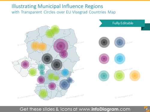 Example of municipal regions graphics