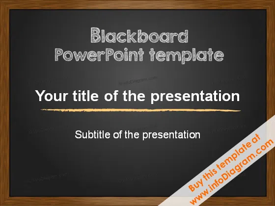 Blackboard Charcoal PowerPoint Template
