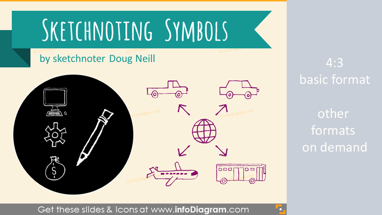 Sketchnoting Doodle Symbols (PPT icons and shapes)