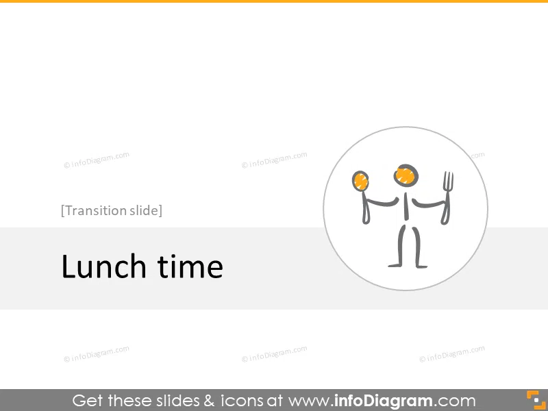 lunch transition slide section scribble icons powerpoint