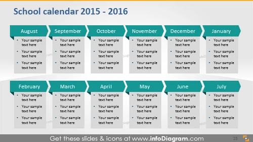 School calendar 2015 2016 timeline monthly