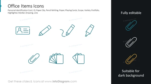 Office Items Icons