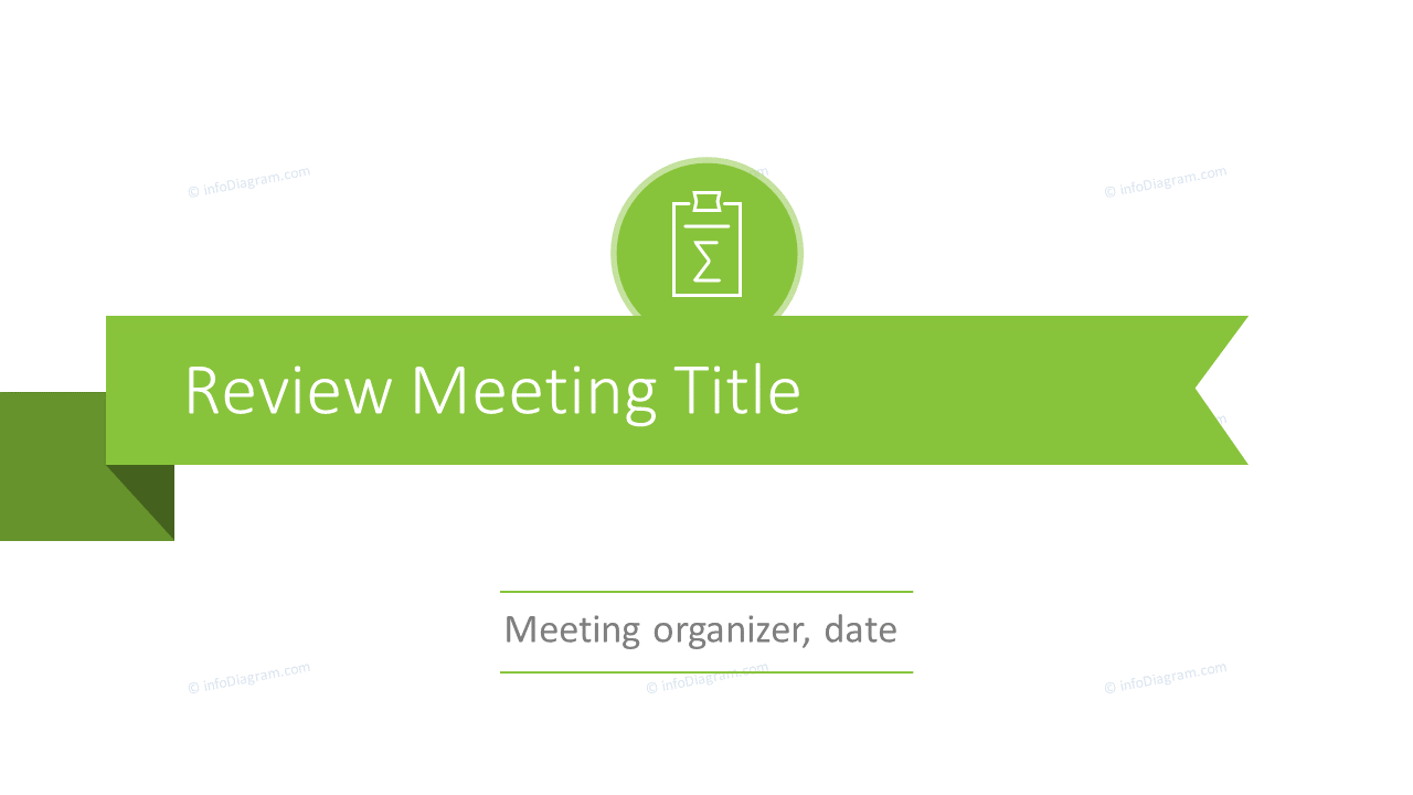 Review update meeting title slide