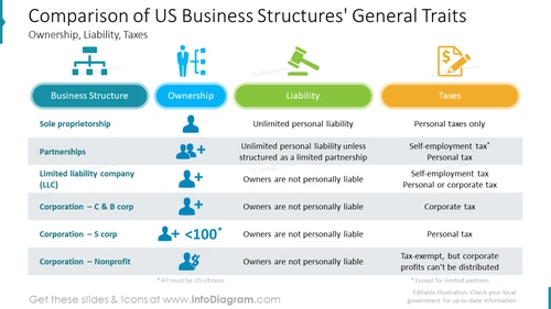 Business Structure Comparison PowerPoint Presentation