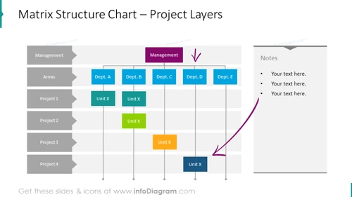 Matrix Structure Organization Chart Presentation