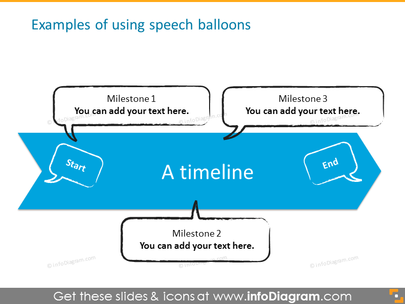  Examples of using speech balloons