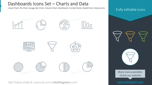 Dashboards Icons Set – Charts and Data