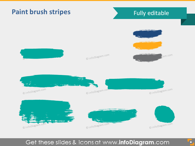 Handmade paint brush stripes