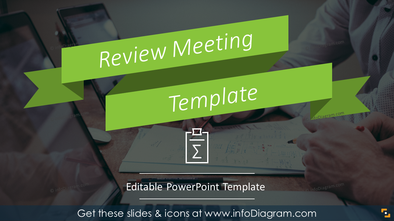 Management Review Meeting Ppt Template Free Download