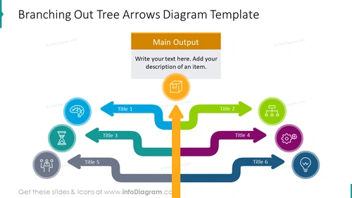 Branching out tree arrows diagram