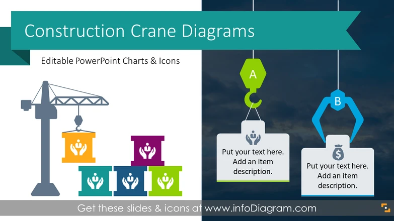 Construction Crane Presentation Graphics (PPT Template)