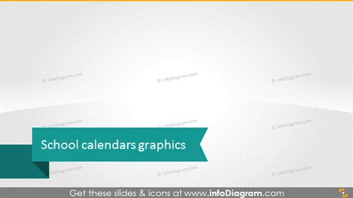 Transition slide School Calendars graphics PPT