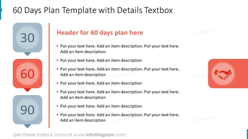 60 Days Plan Template with Details Textbox