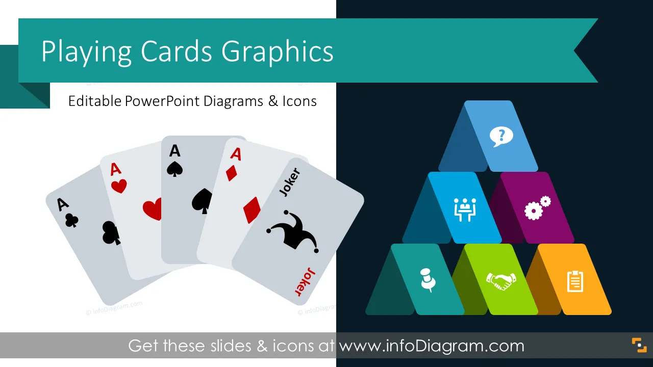 Playing Cards Presentation Graphics (PPT Template)