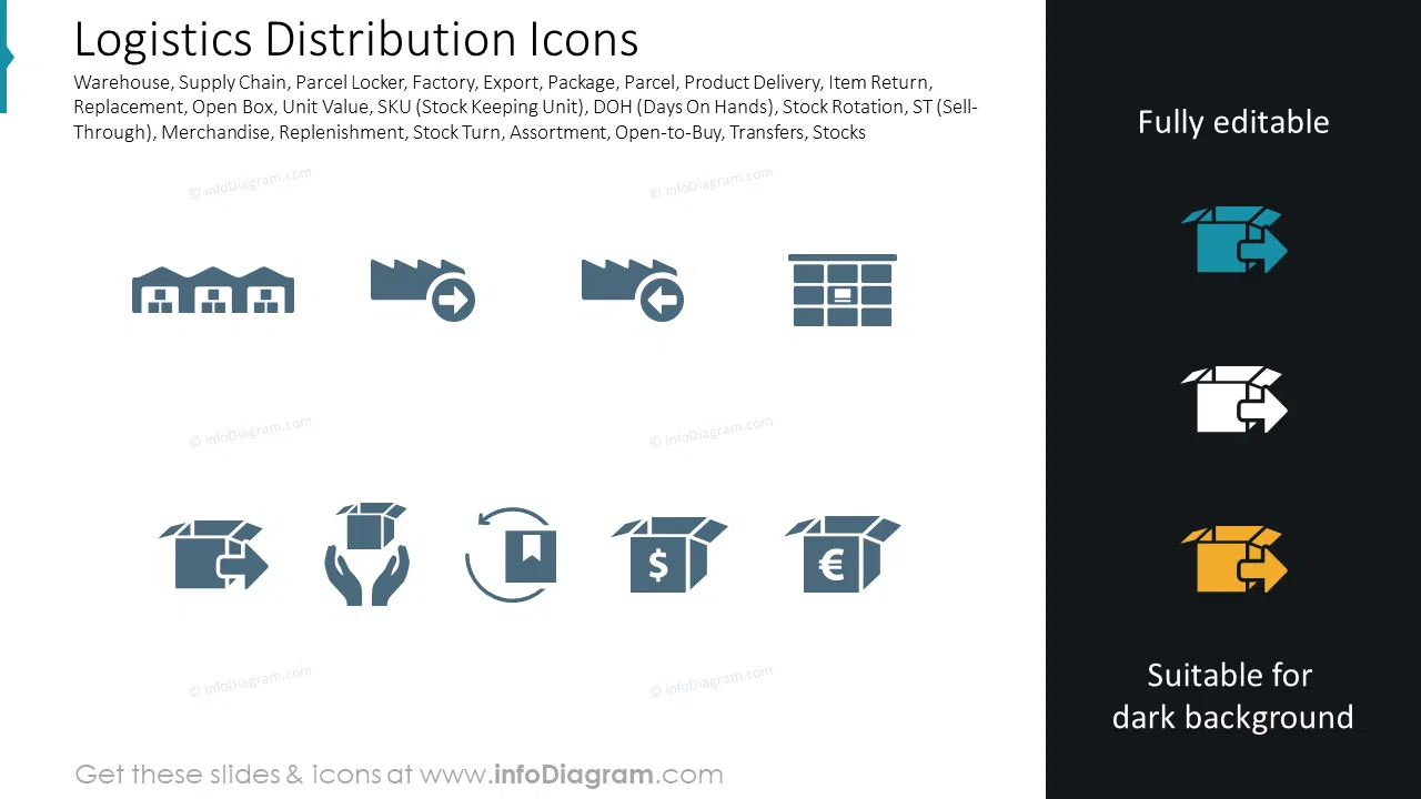 Logistics Distribution Icons