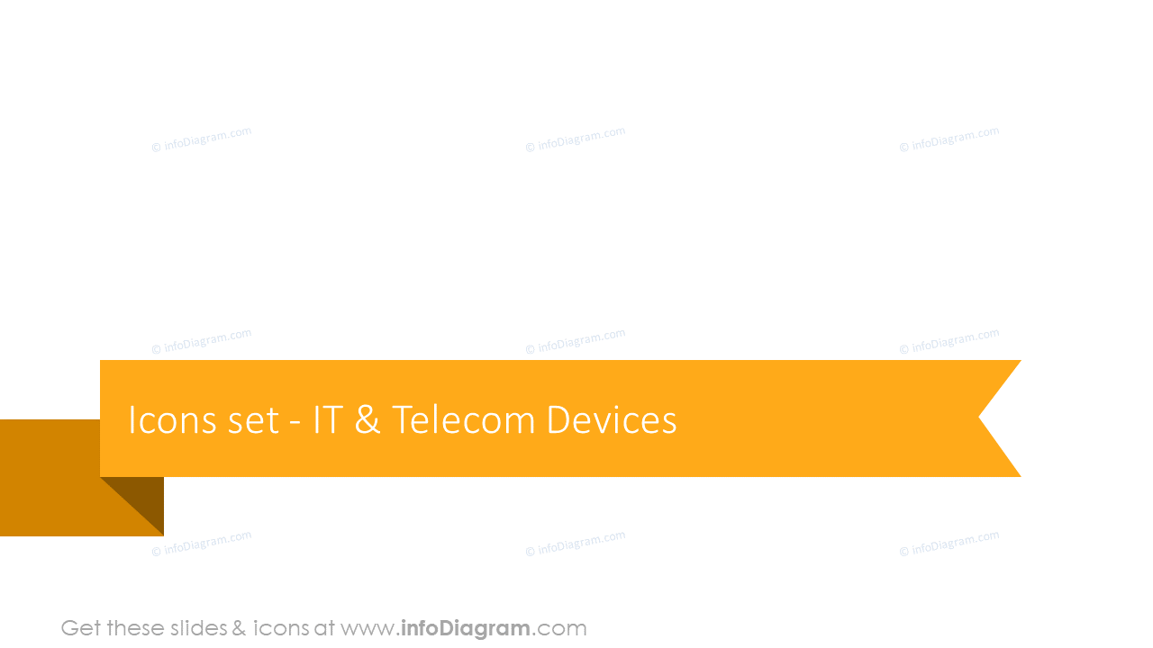 Icons set: IT and telecom devices