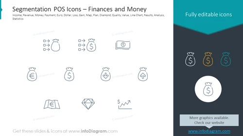 Segmentation POS Icons – Finances and Money