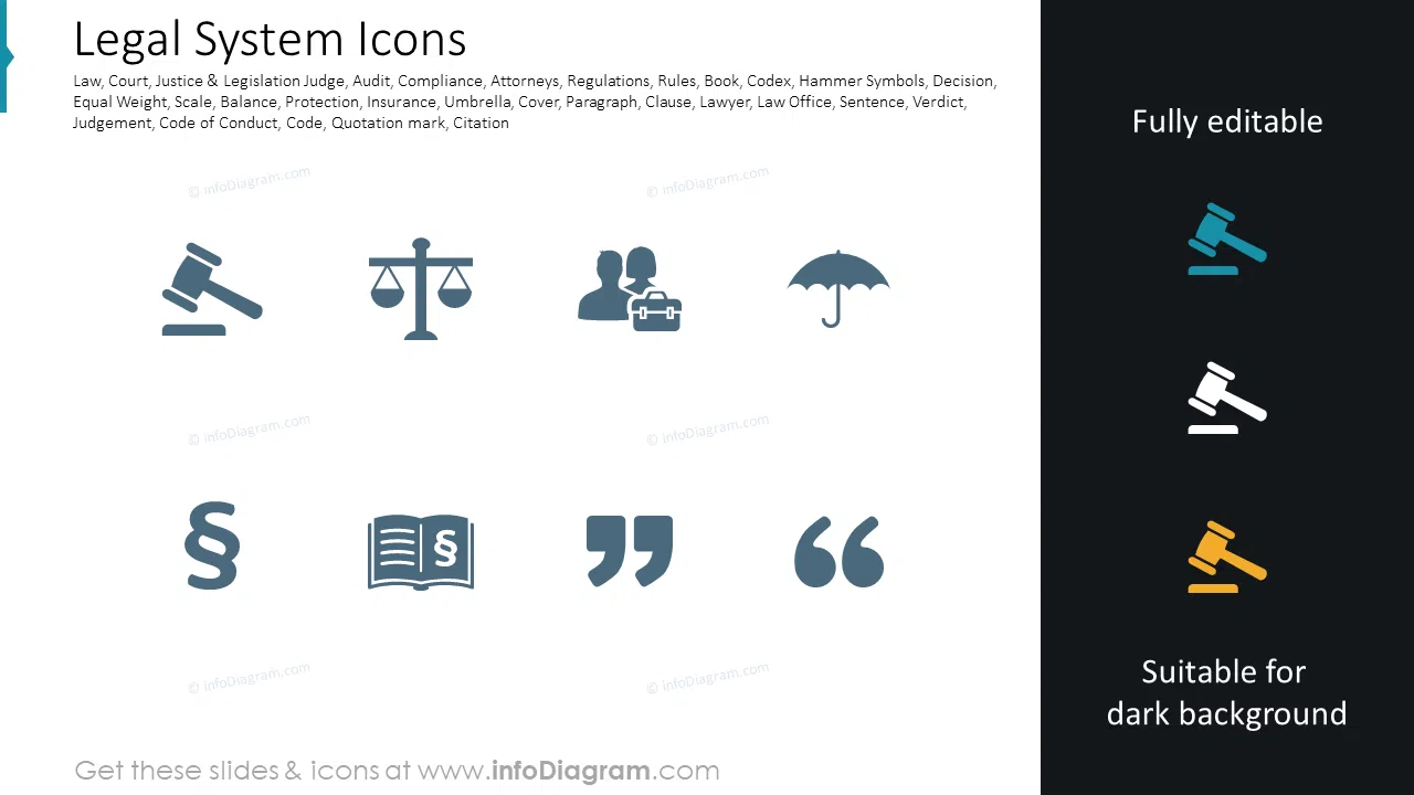 Legal System Icons