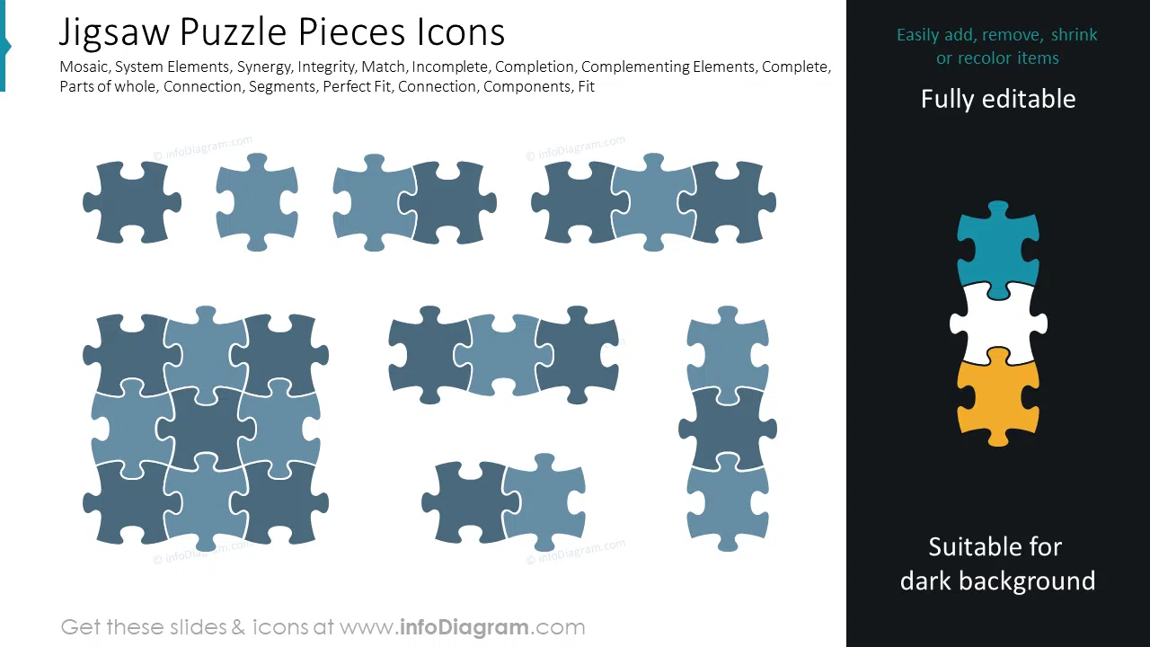 Jigsaw Puzzle Pieces Icons
