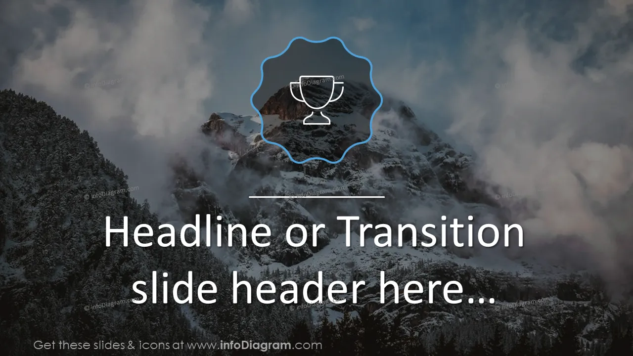 Headline or transition slide 
