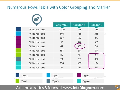 How-to-make Attractive Tables with Numbers Example