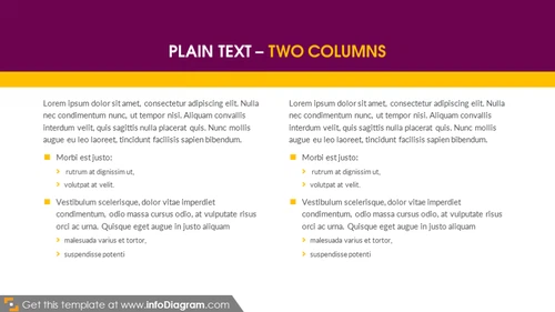 Double column slide