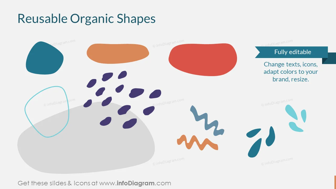 Reusable Organic Blob Shapes