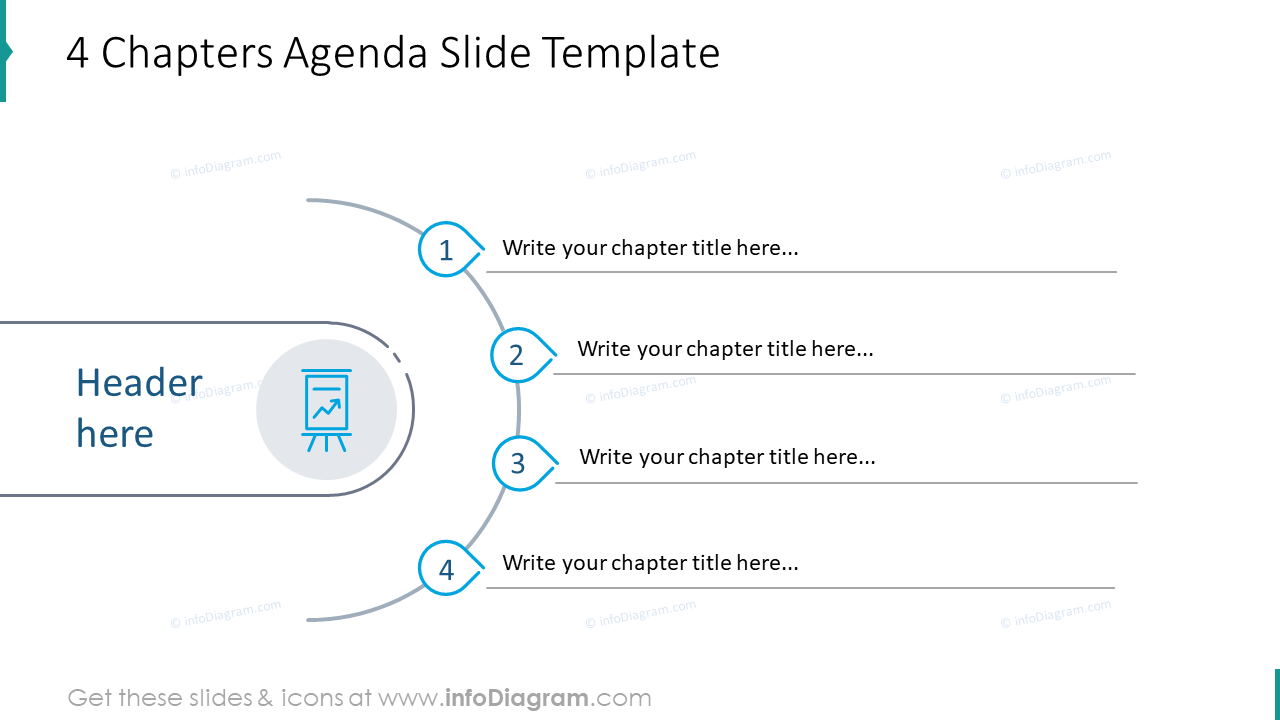 Four chapters agenda slide