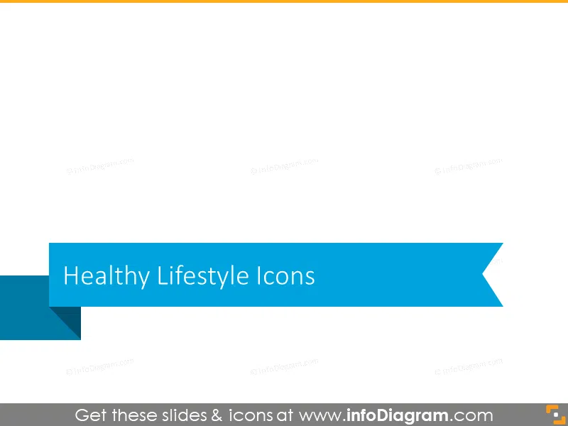 Healthy lifestyle icons block