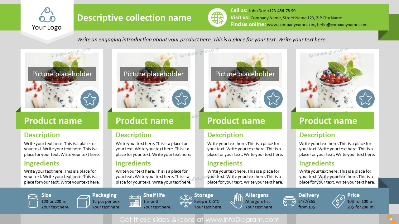Sell Sheet Template for Food Products | Professional Sales Sheet Templates!