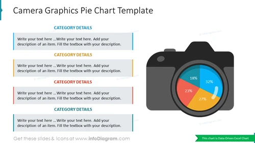 Camera Graphics Pie Chart Template