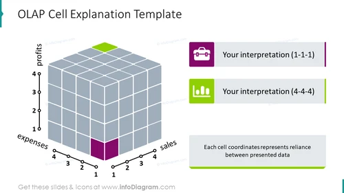 OLAP cell explanation template