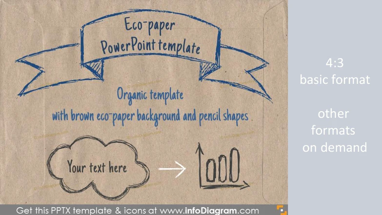 Brown Eco Paper PowerPoint Template PPTX
