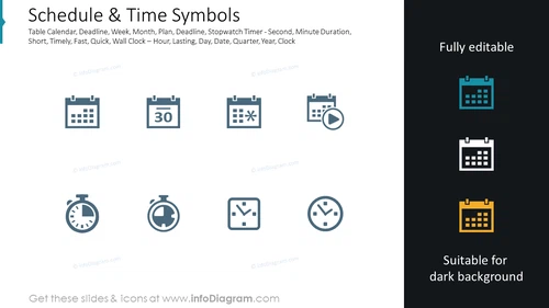 Schedule & Time Symbols