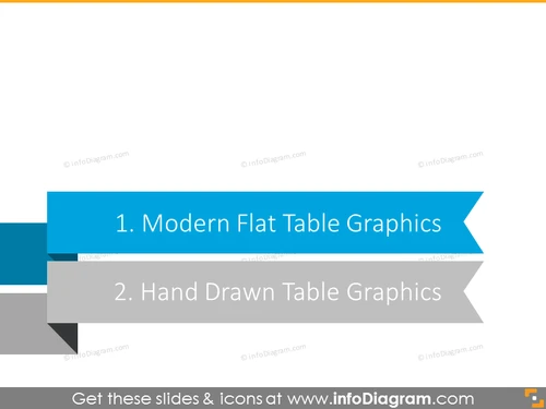 Modern Flat Simple Table Templates
