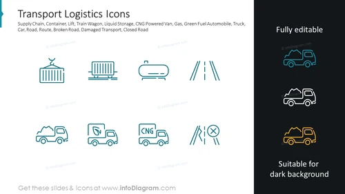 Transport Logistics Icons
