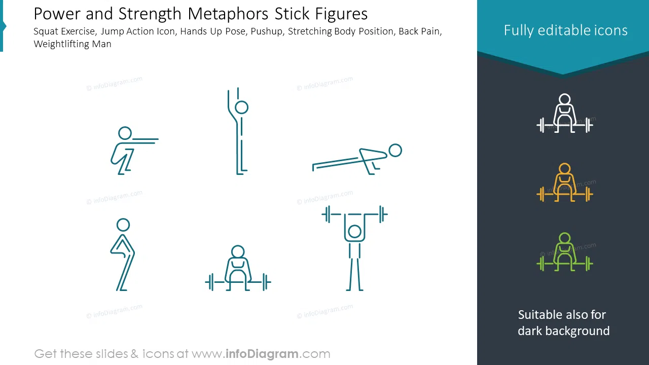 Power and Strength Metaphors Stick Figures