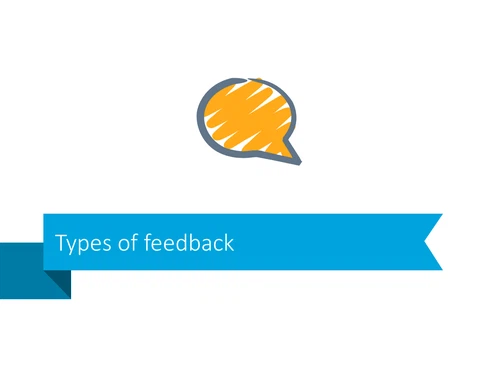 Types feedback communication slide ribbon powerpoint