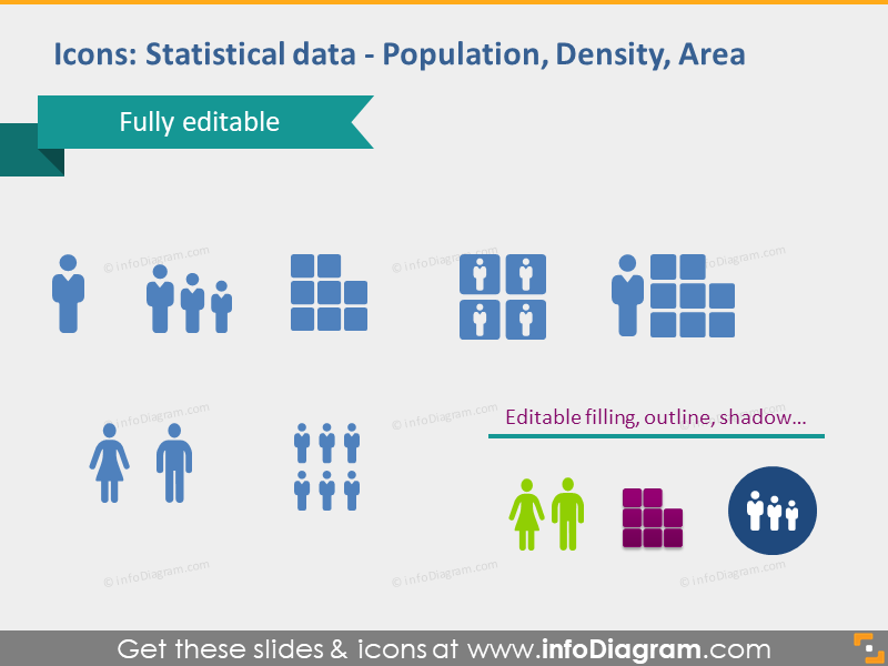area population density statisitical data pptx cliparts