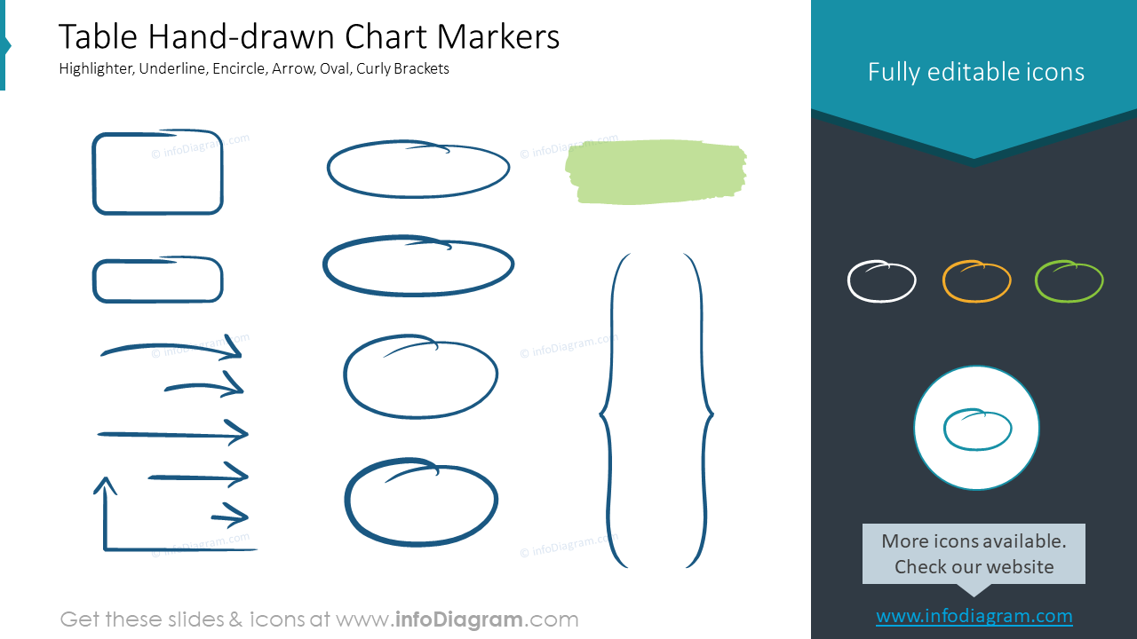 Table Hand-drawn Chart Markers