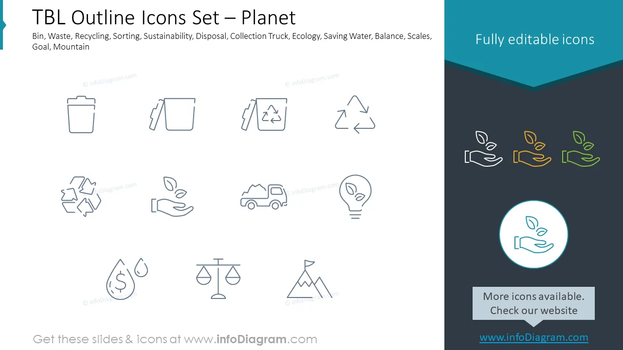 TBL Outline Icons Set – Planet