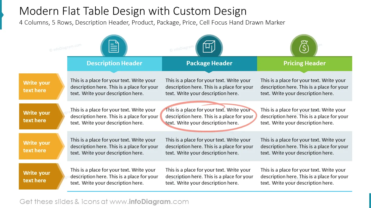 Modern Flat Table Design with Custom Design