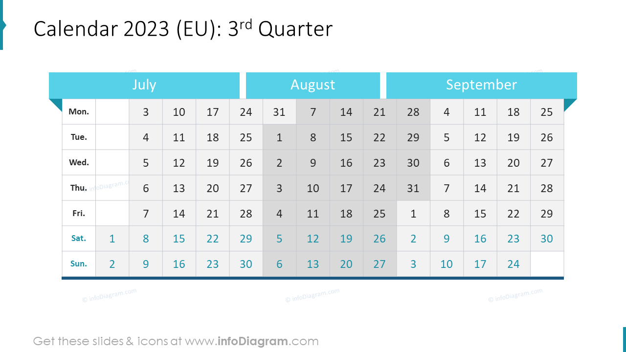 Calendar 2023 (EU) 3rd Quarter