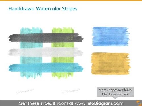 Handdrawn Watercolor Stripes