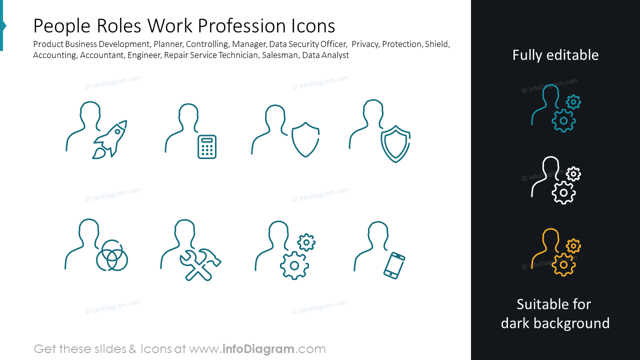 People Roles Work Profession Icons