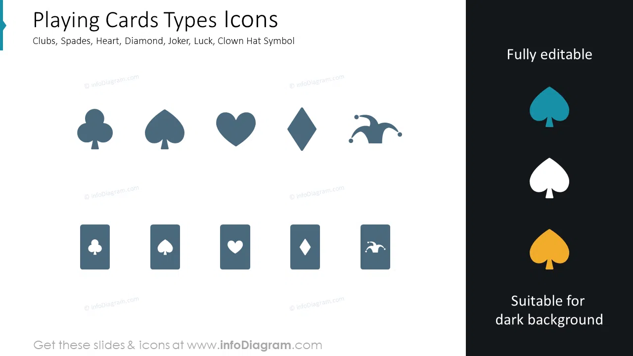 Playing Cards Types Icons