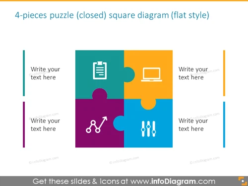 Puzzle toolbox for integrity diagrams (PPT clipart shapes)