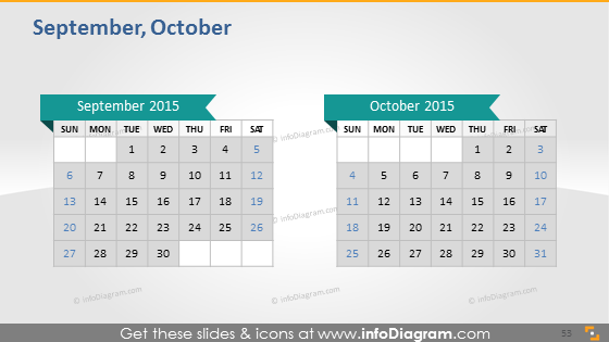 September October School Calendar 15