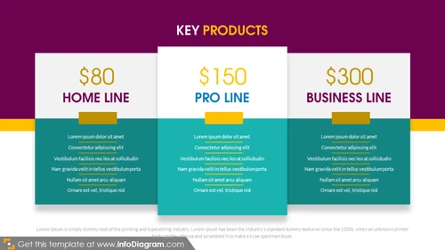 Startup Key Products Slide