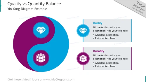 Quality vs Quantity Balance PPT Template